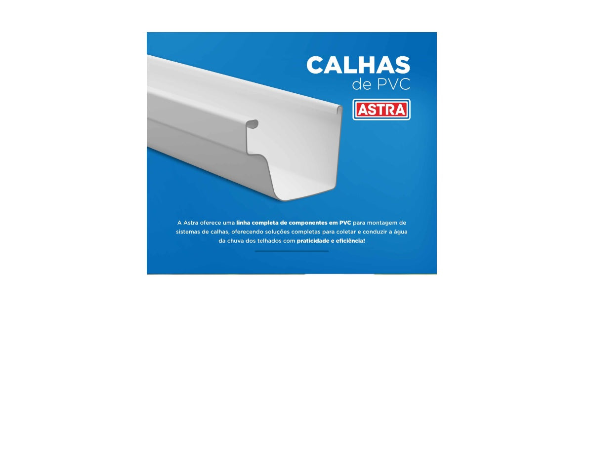 Tira Canaleta PVC 3mts ASTRA