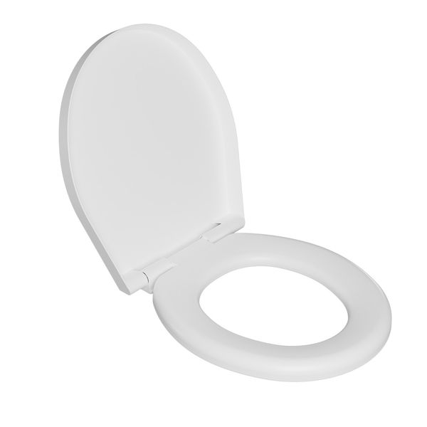 Asiento Inodoro Astra Acolchado, Cierre Suave y Sistema Click, 3en1 Universal